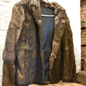 Elegant Brown  Fur Coat